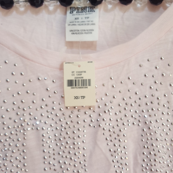 Victoria's secret PINK rhinestone top xs - Picture 4 of 4